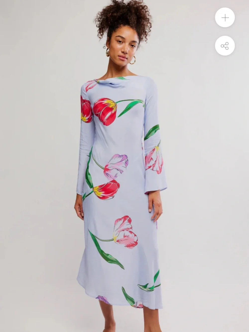 Free People Zade Diagonal Seam Floral Maxi Dress